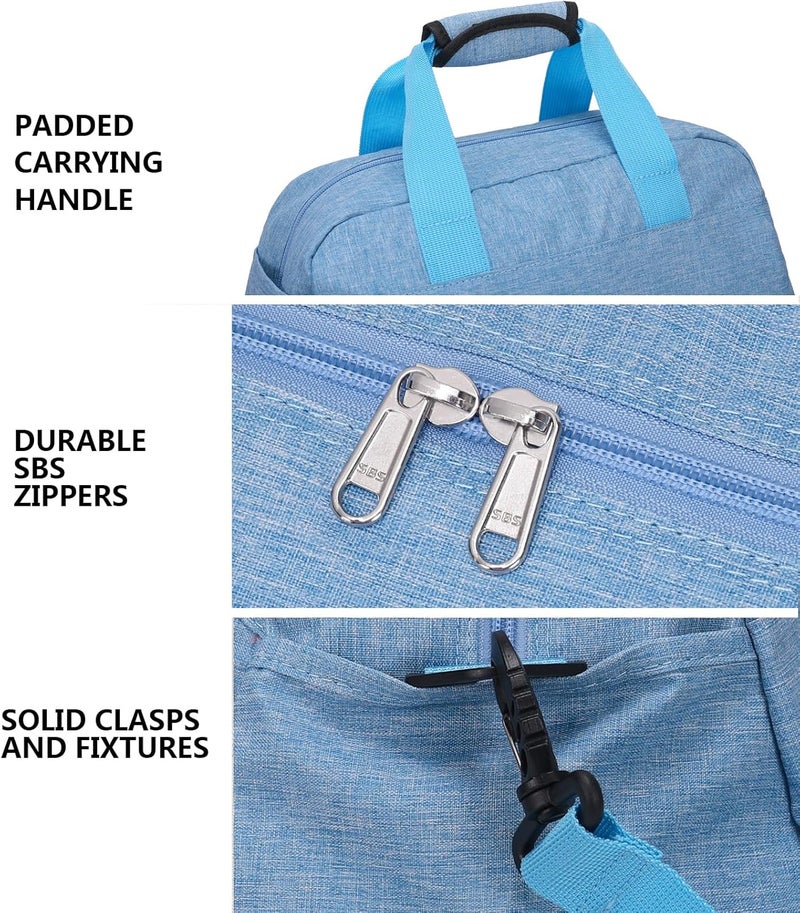 Ineetatu 14 inch Small Gym Bag for Women & Men, Mini Duffel Bag for Travel Sports Lightweight Carry On Bag (Light Blue) - Image 5